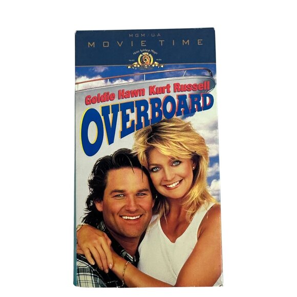 Overboard VHS 1987 MGM Movie Time Goldie Hawn Kurt Russell Romantic Comedy PG - Picture 1 of 8